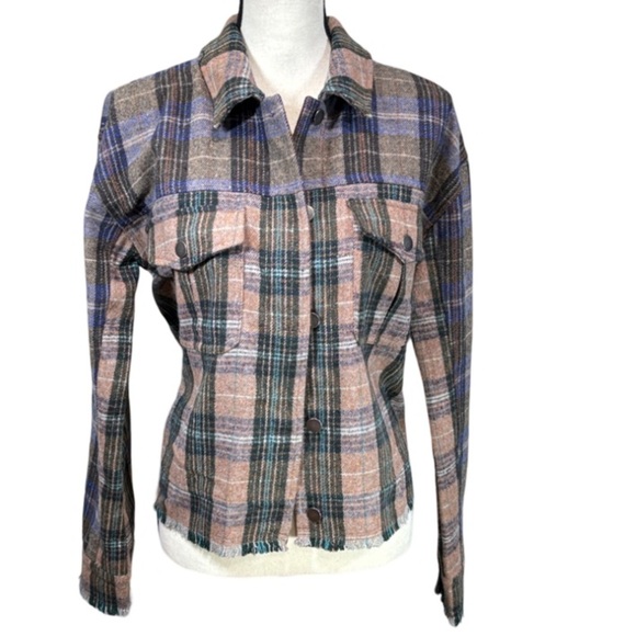 Mystree Plaid Fleece Jacket - Picture 1 of 4